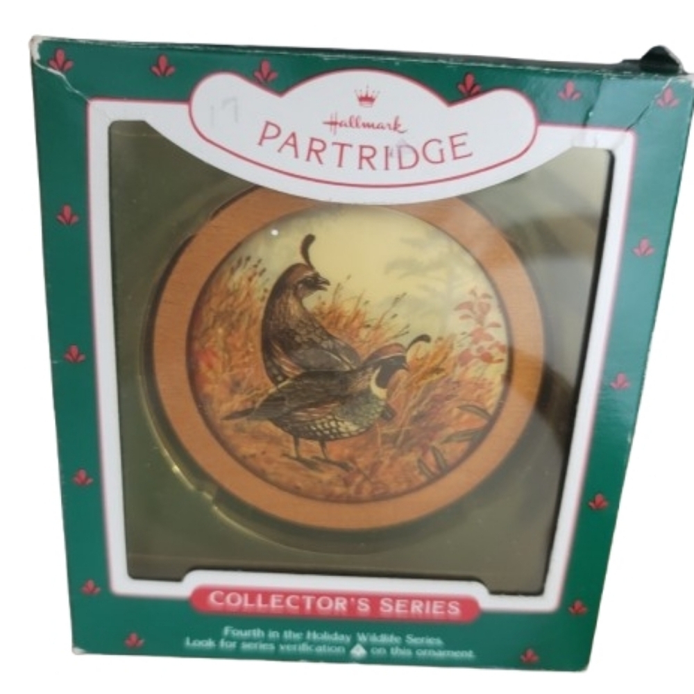 Hallmark Partridge Collector's Series Ornament - Brown and Green